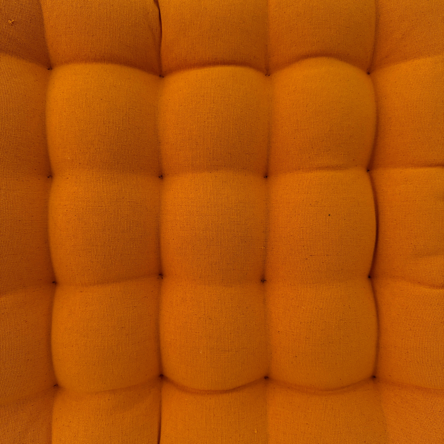Quilted Cushion - Pumpkin Orange