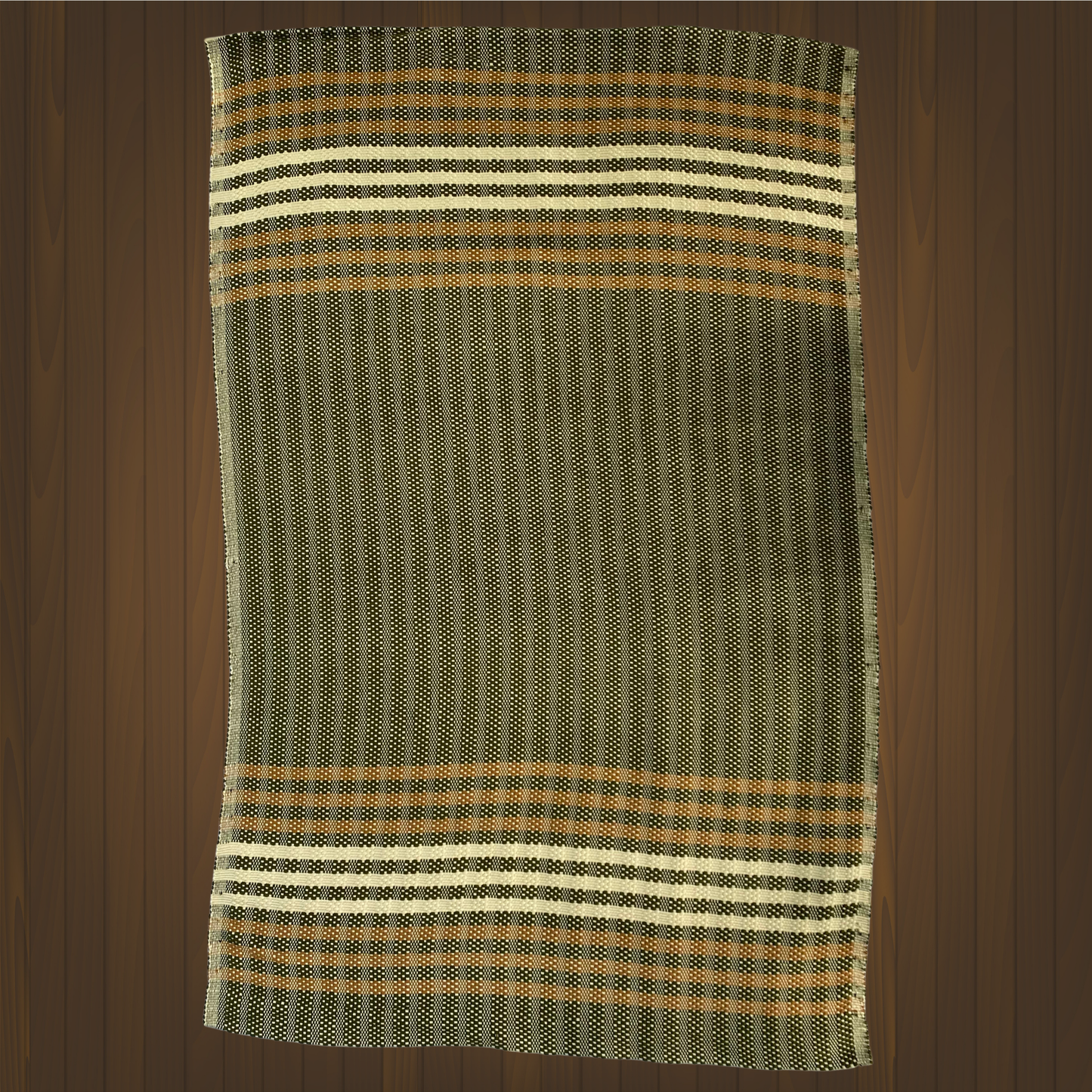 Rug - Stripes (Black & Rust)