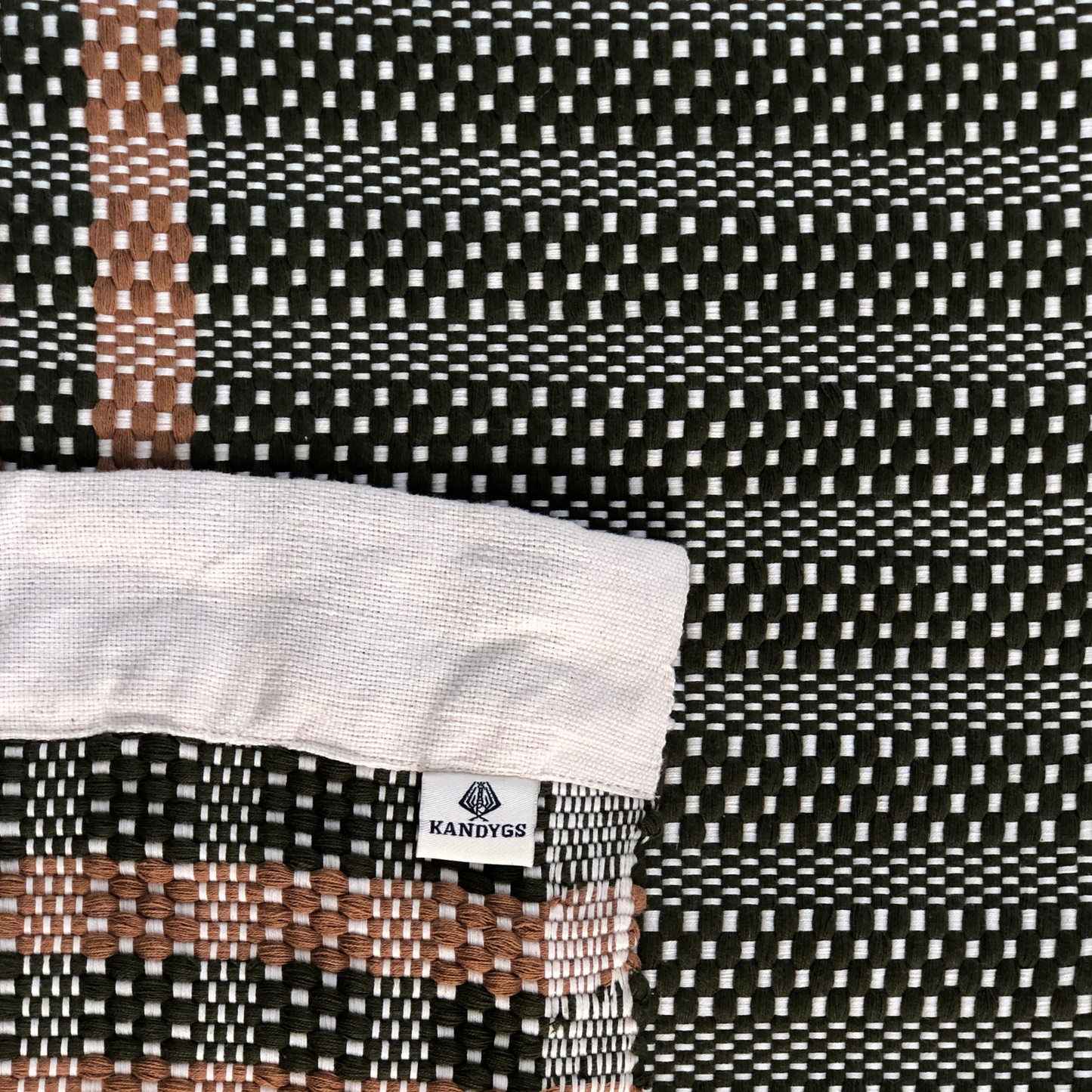 Rug - Stripes (Black & Rust)