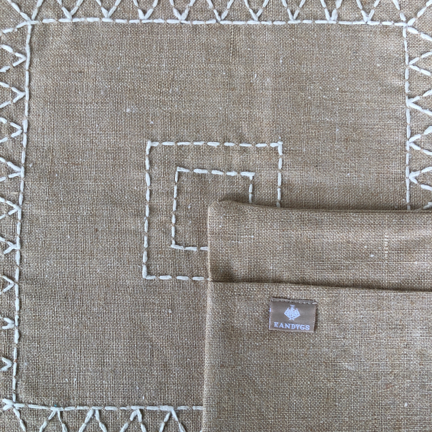 Jute Cushion Cover (16 x 16) - Square