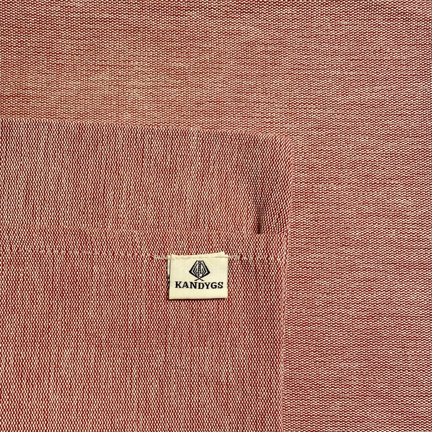 Cushion Cover - Rust & White shot (16" X 16")