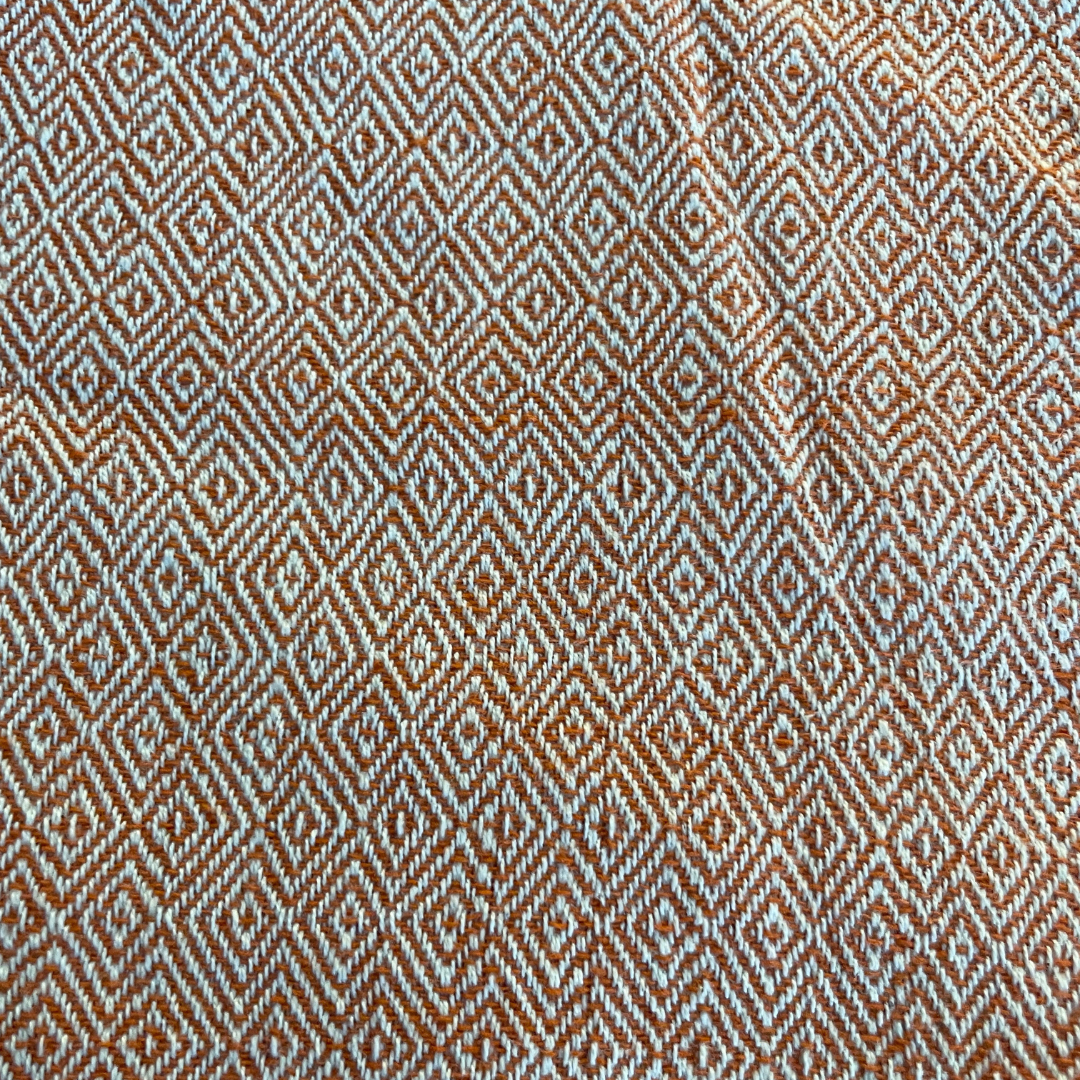 Bamboo & Cotton Throw - Rust