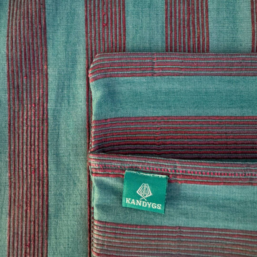 Mercerized Cushion Covers - Sky blue & Purple (16" x 16")