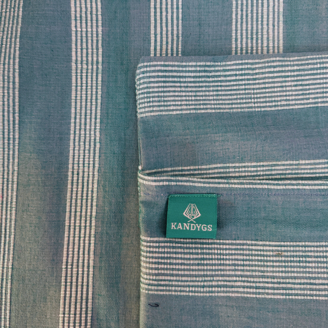 Mercerized Cushion Covers - Sky blue & Baby blue (16" x 16")