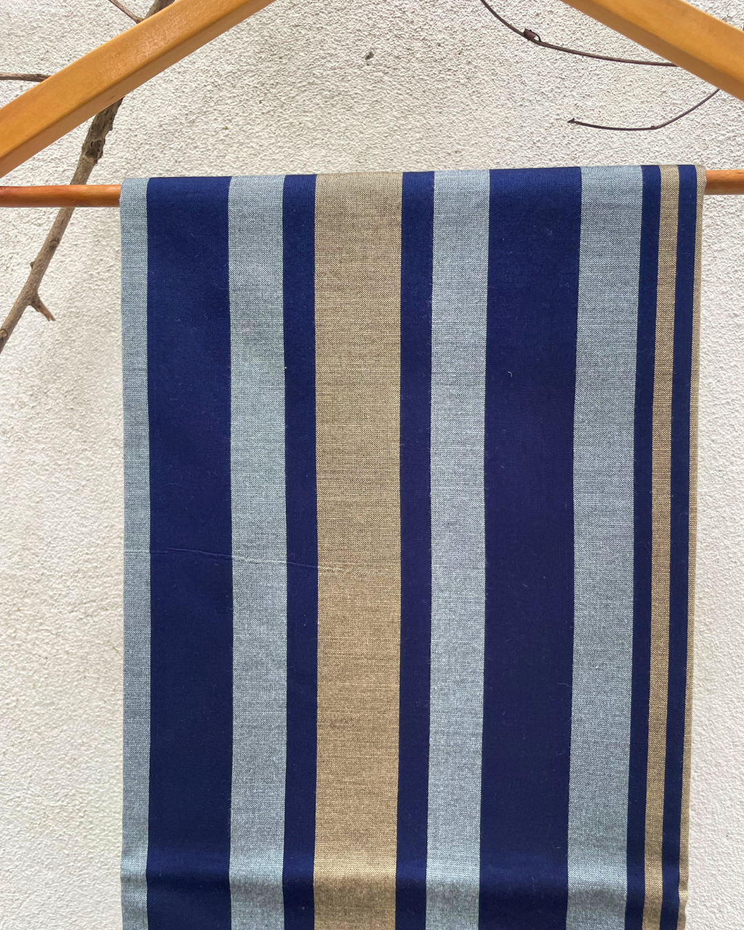 Blue and gray striped sarong II