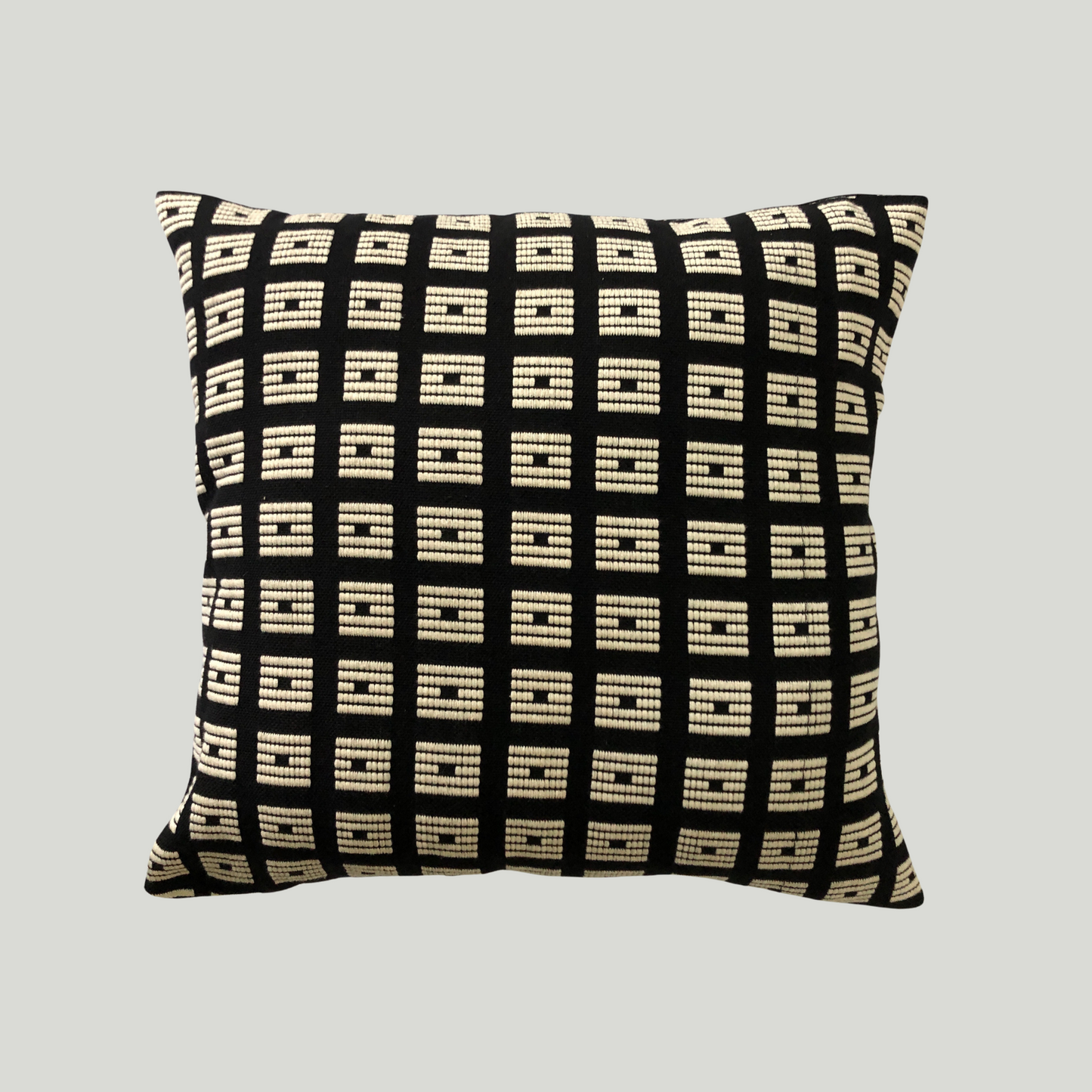 Dumbara Cushion Cover - Black & White Squares (16 x 16)