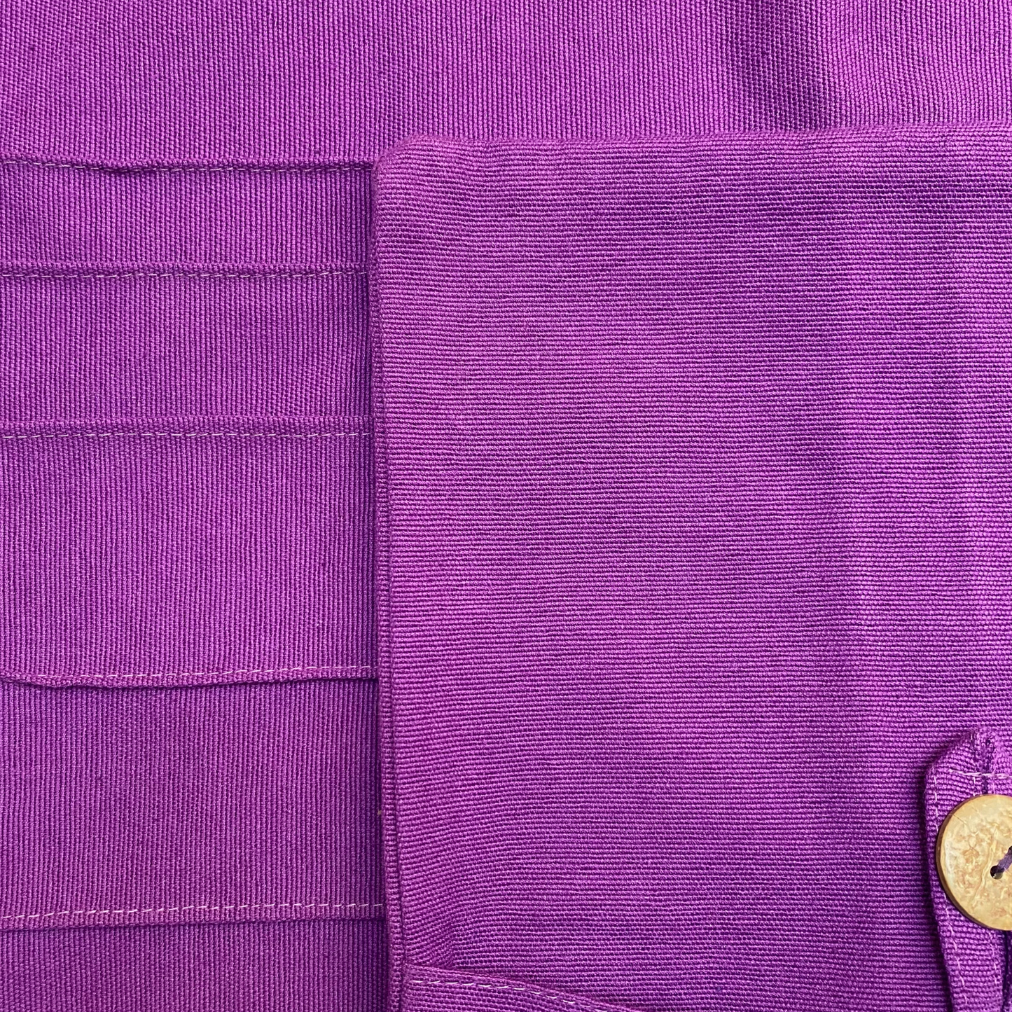 Cushion Cover (Pintuck) - Purple with buttons (16" X 16")