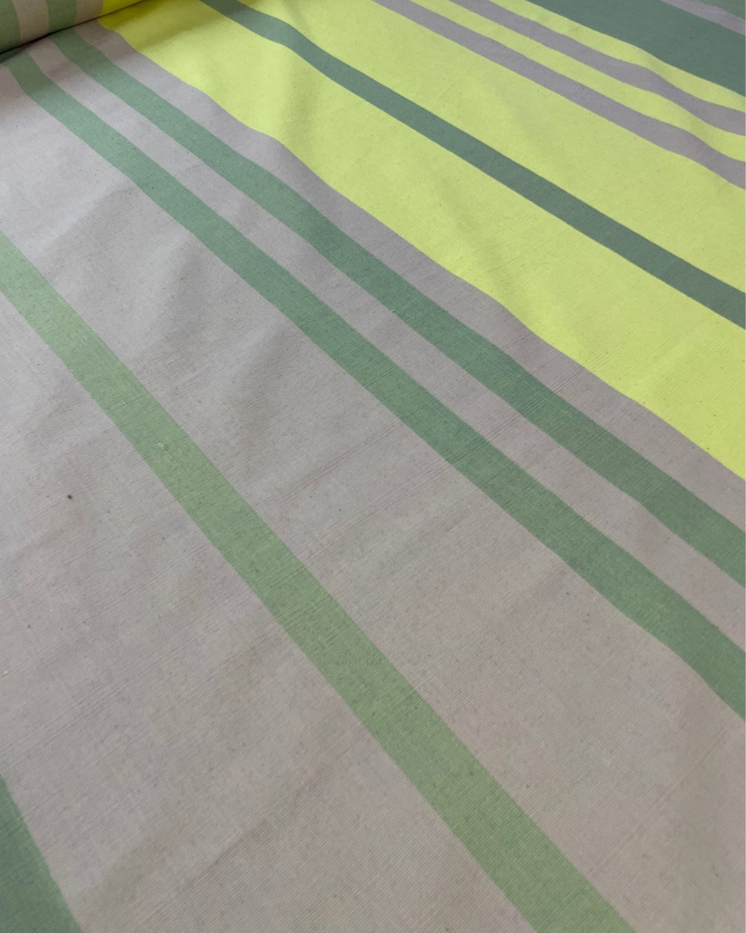 JSC Fabric- Ash With Yellow & Green