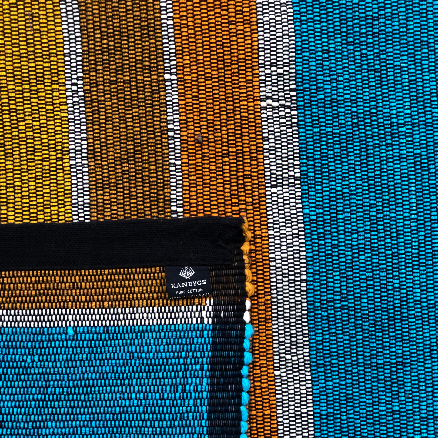 Rug - Stripes (Blue & Brown)