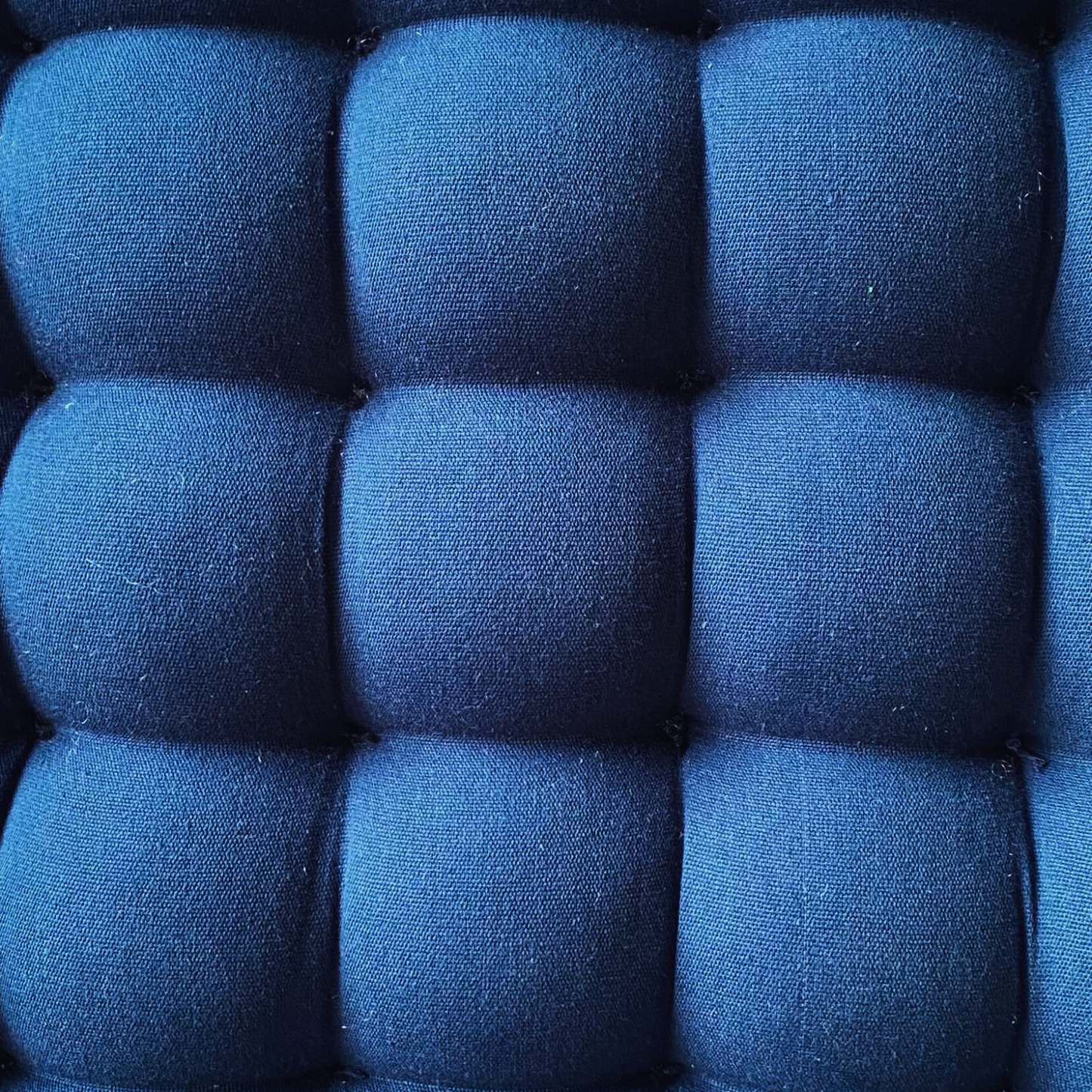 Quilted Cushion - Midnight Blue