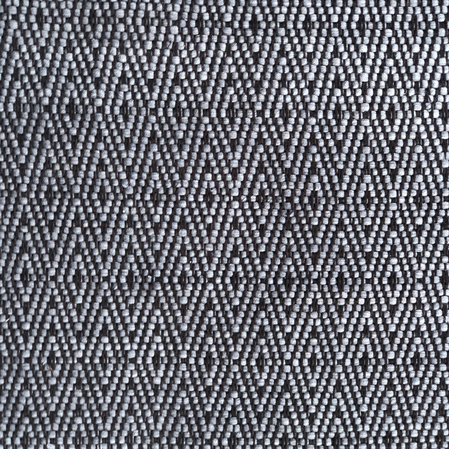 Rug - Diamonds (Black & Blue)