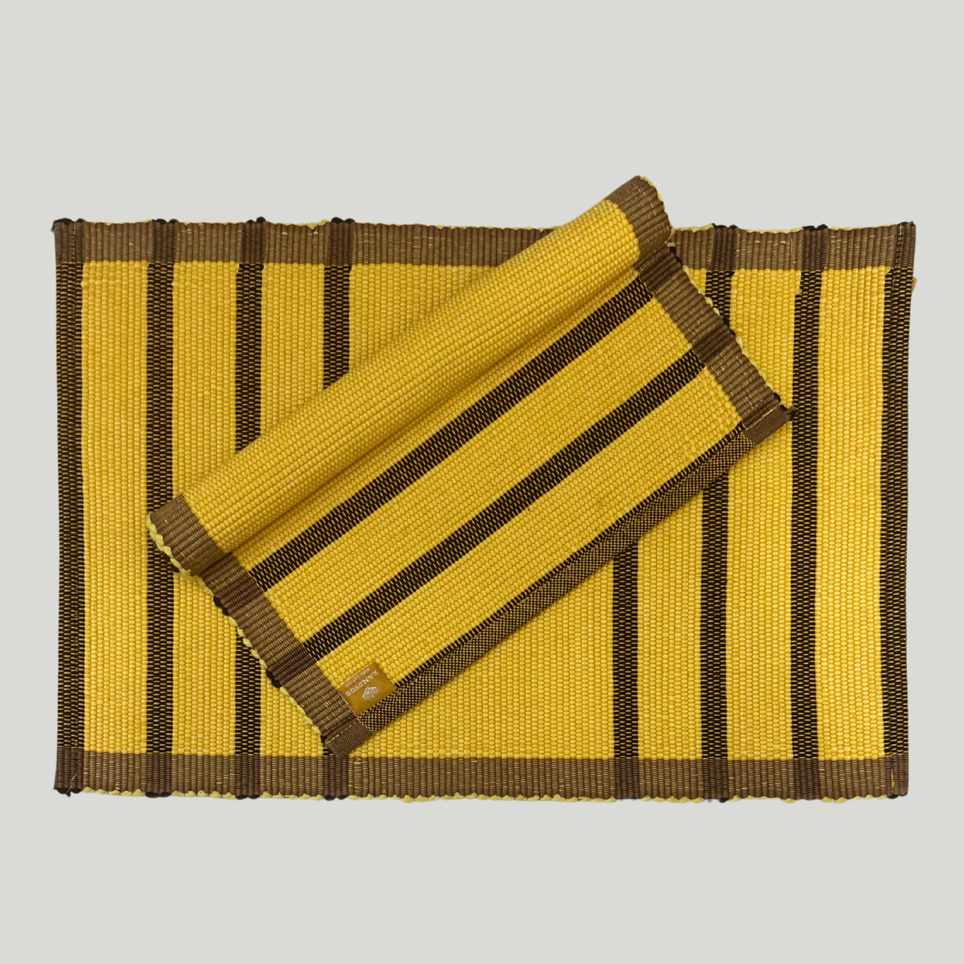 Table Mat - Yellow & Brown