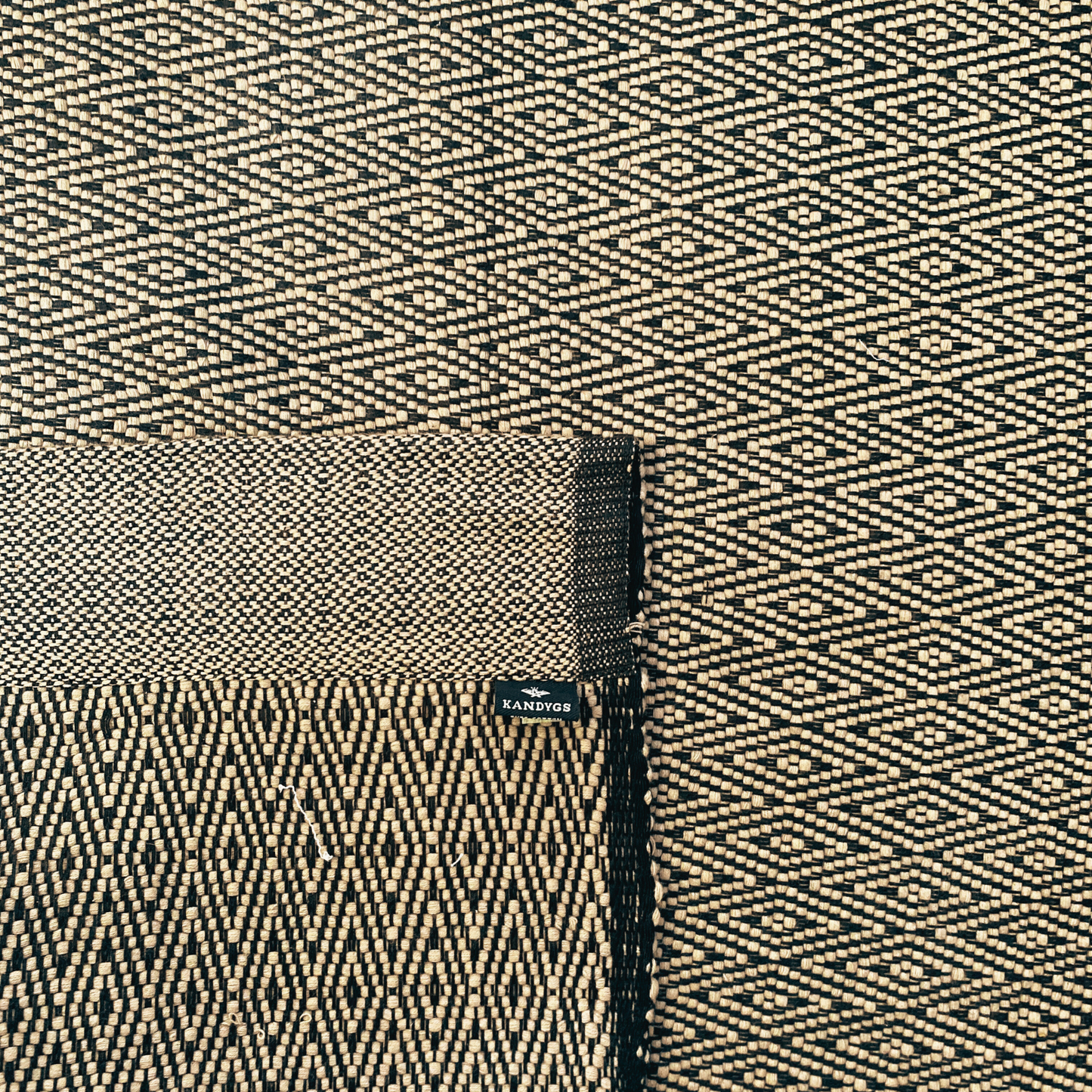 Rug - Diamonds (Black & Brown)