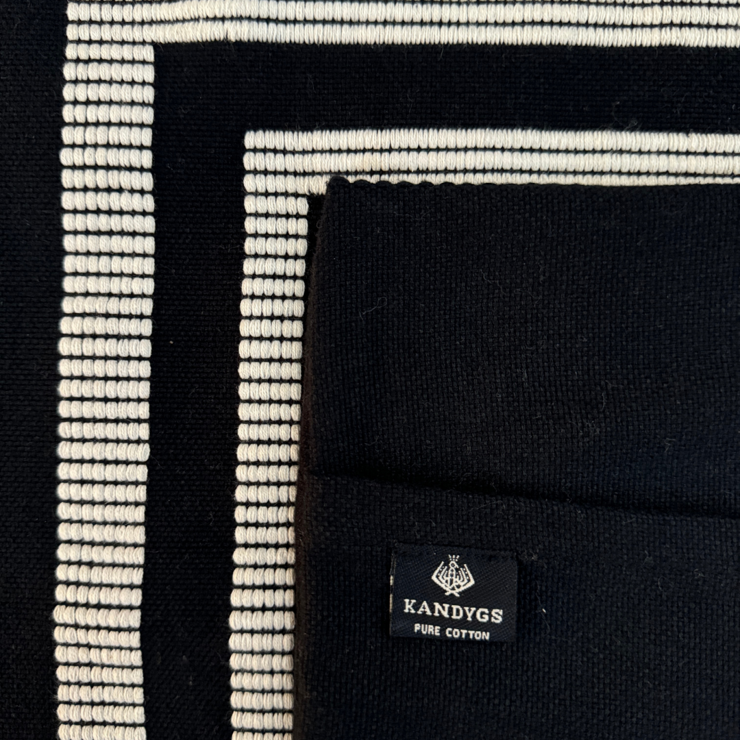 Dumbara Cushion Cover - Black & White Squares (16" X 16")