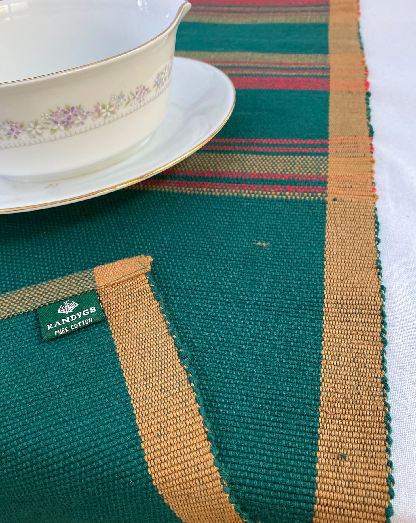 Table Runner - Emerald green