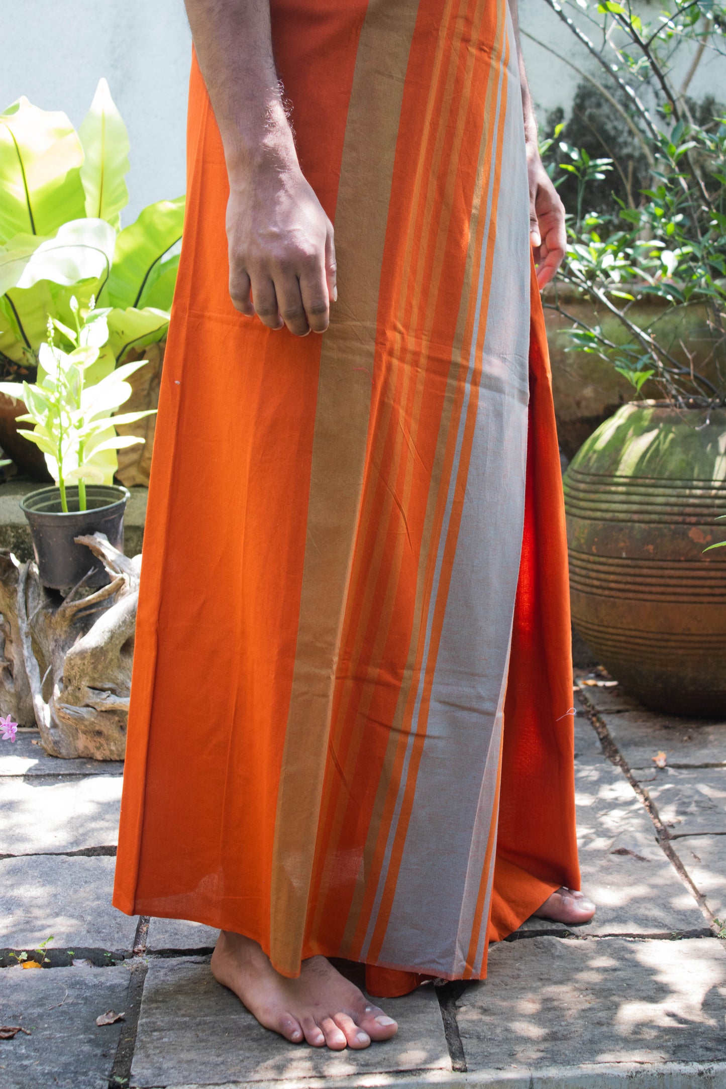 Sarong - Burent Orange Stripe