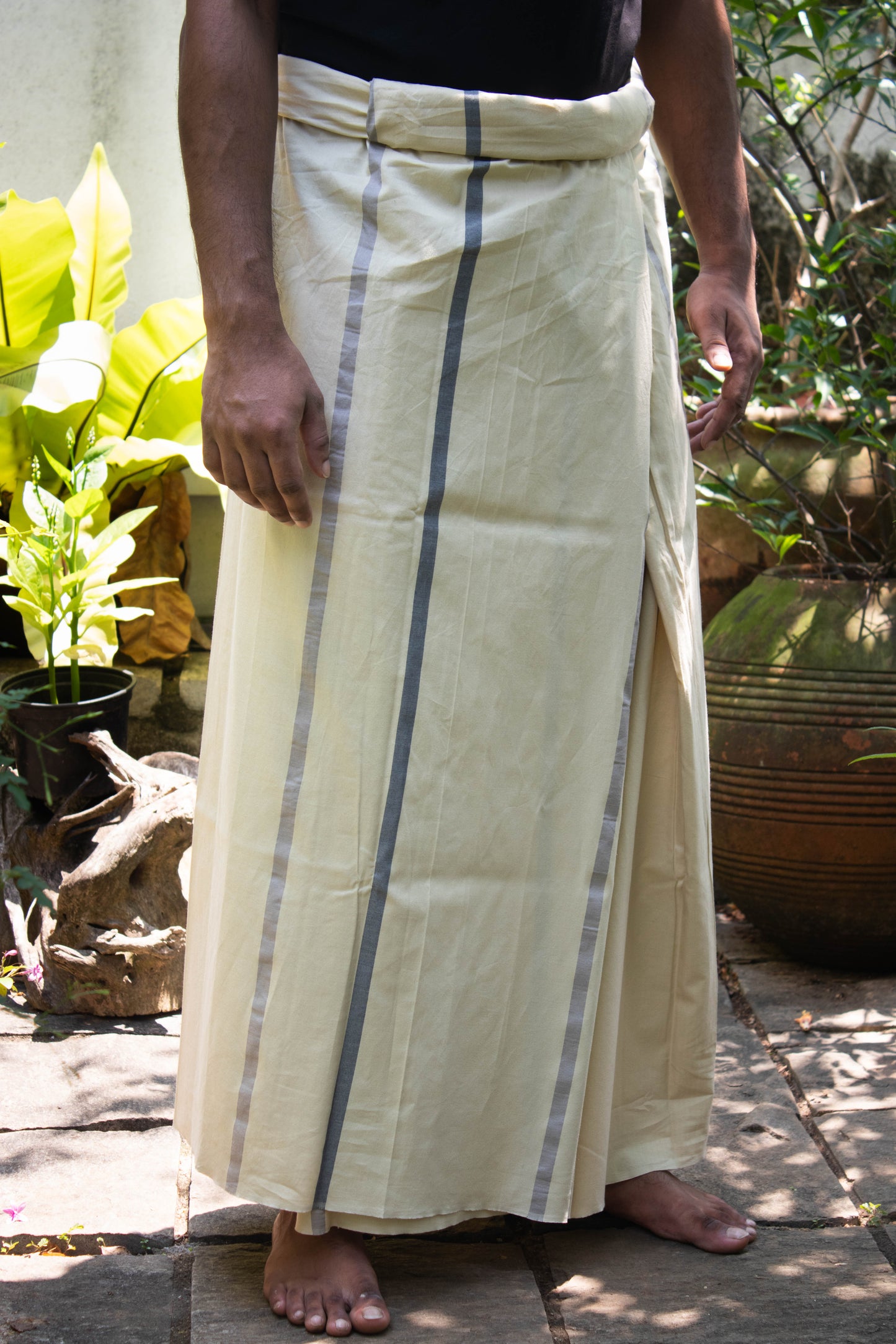 Sarong - Ivory Stripe