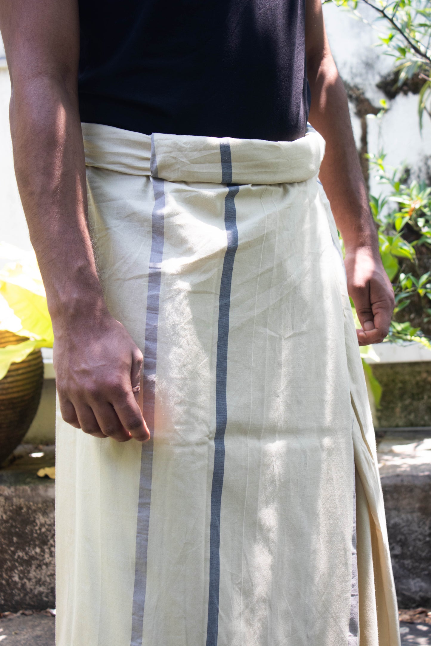Sarong - Ivory Stripe