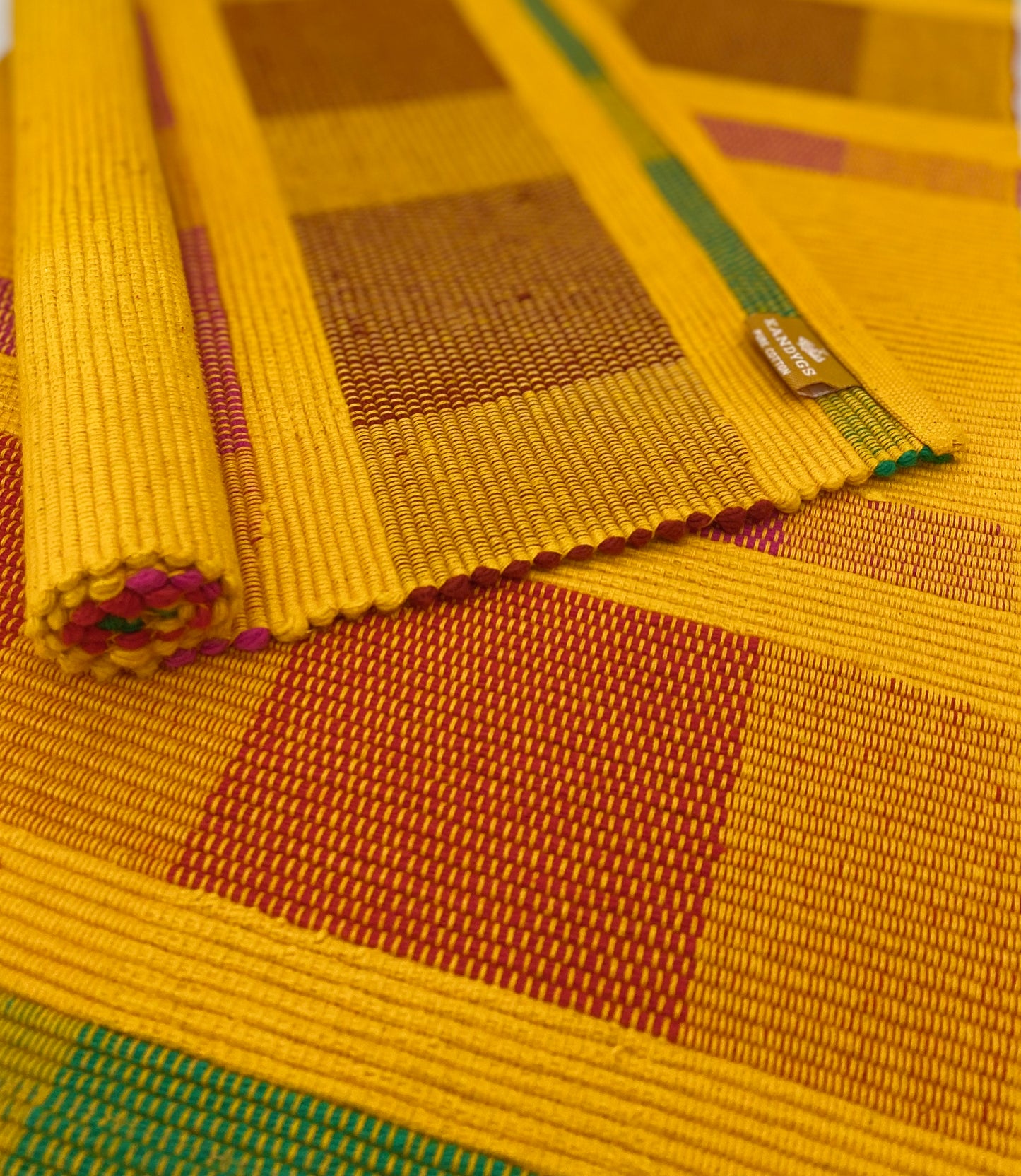 Table Mat - Yellow (Checks)