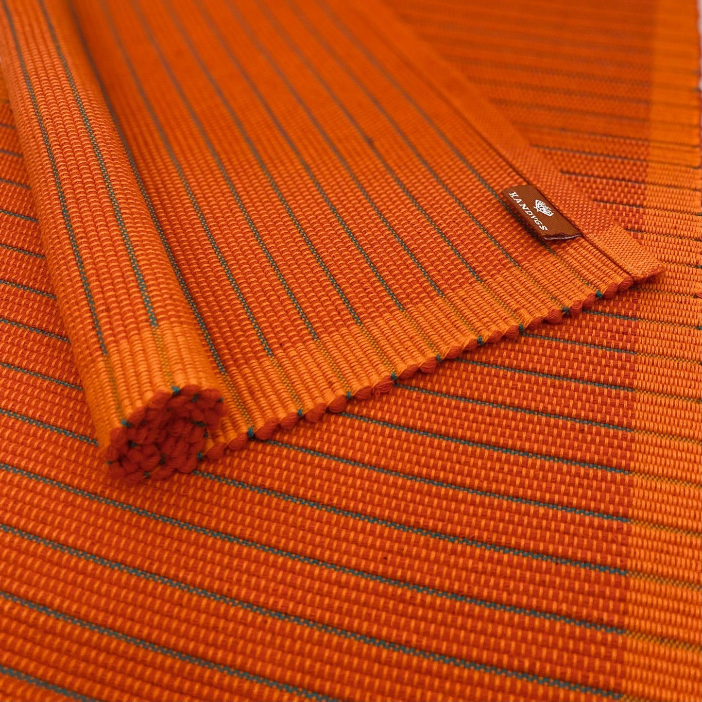 Table Mat - Orange & Turquoise