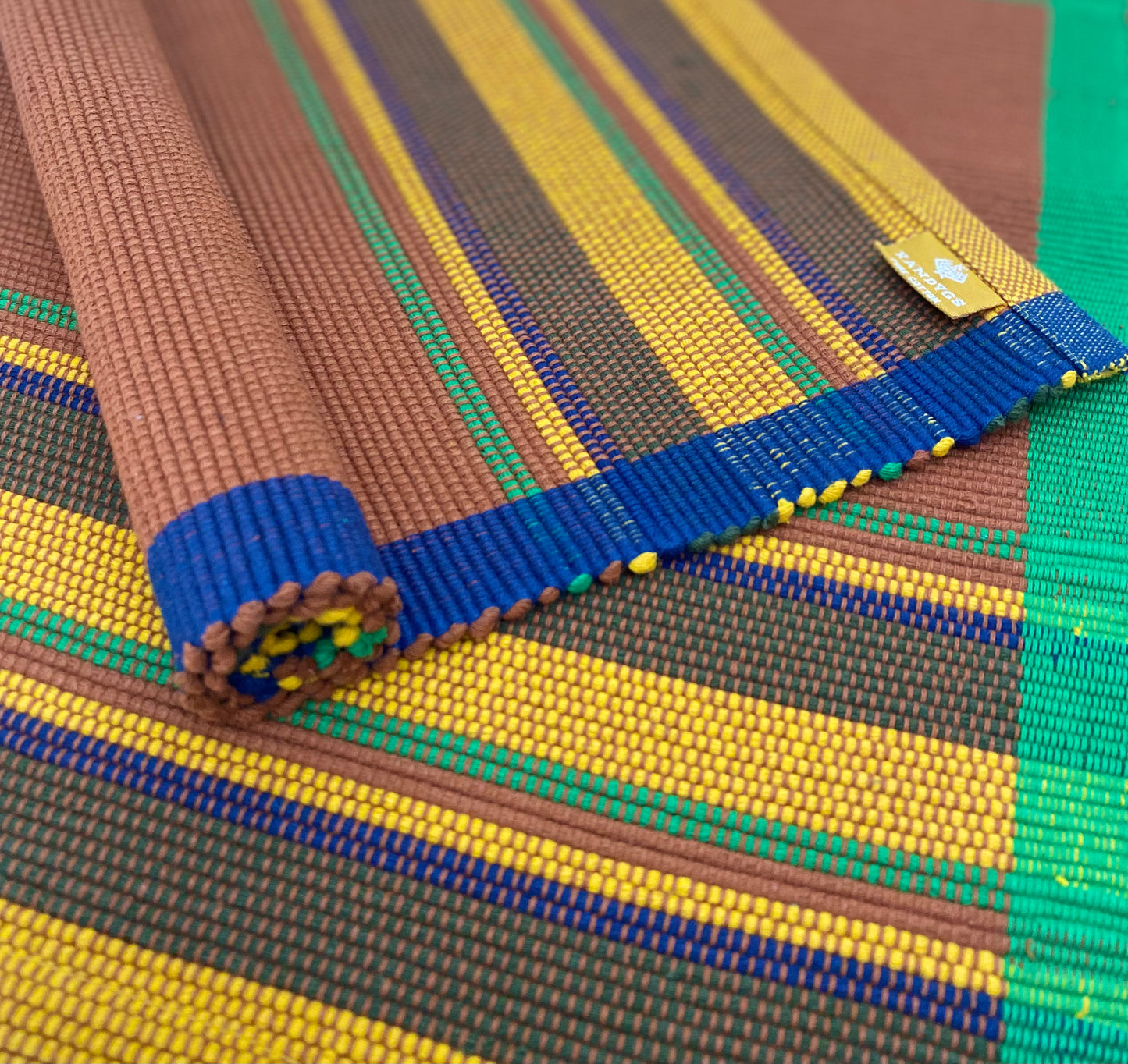 Table Mat - Rust (Stripes)