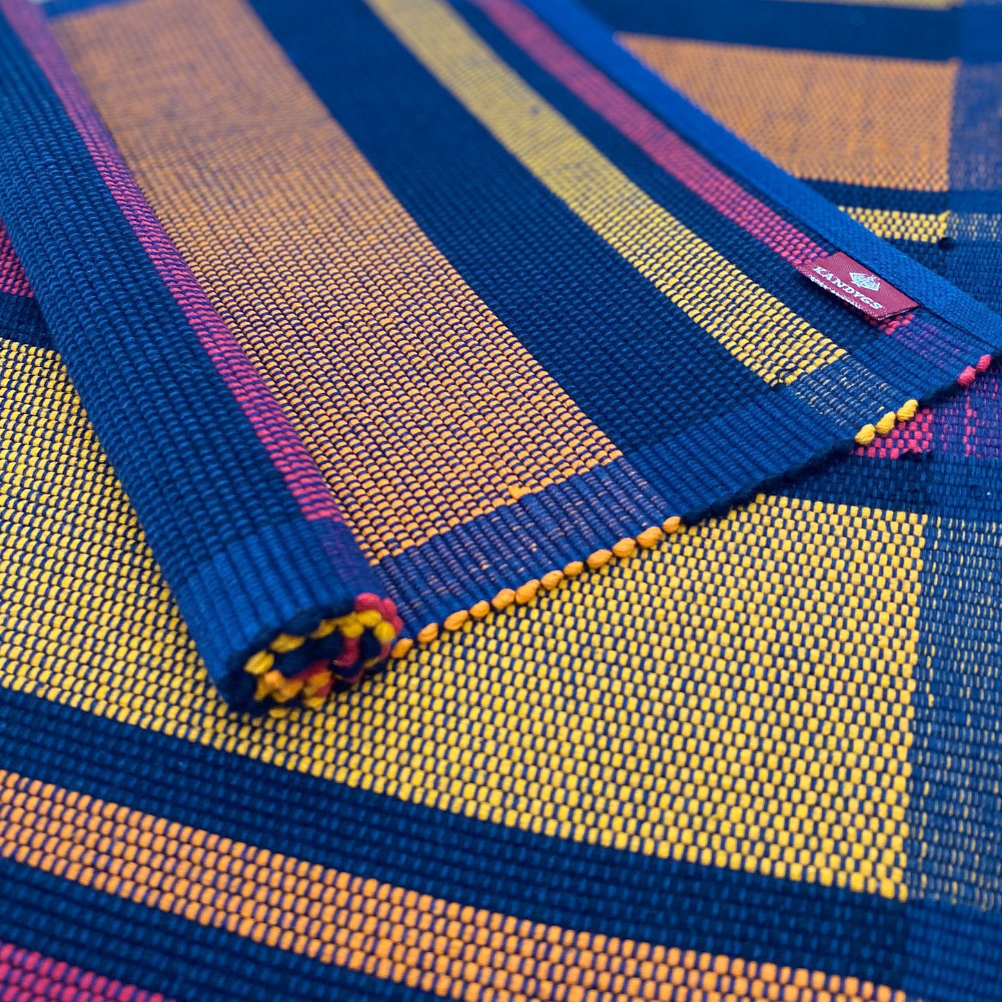 Table Mat - Midnight Blue, Orange & Red