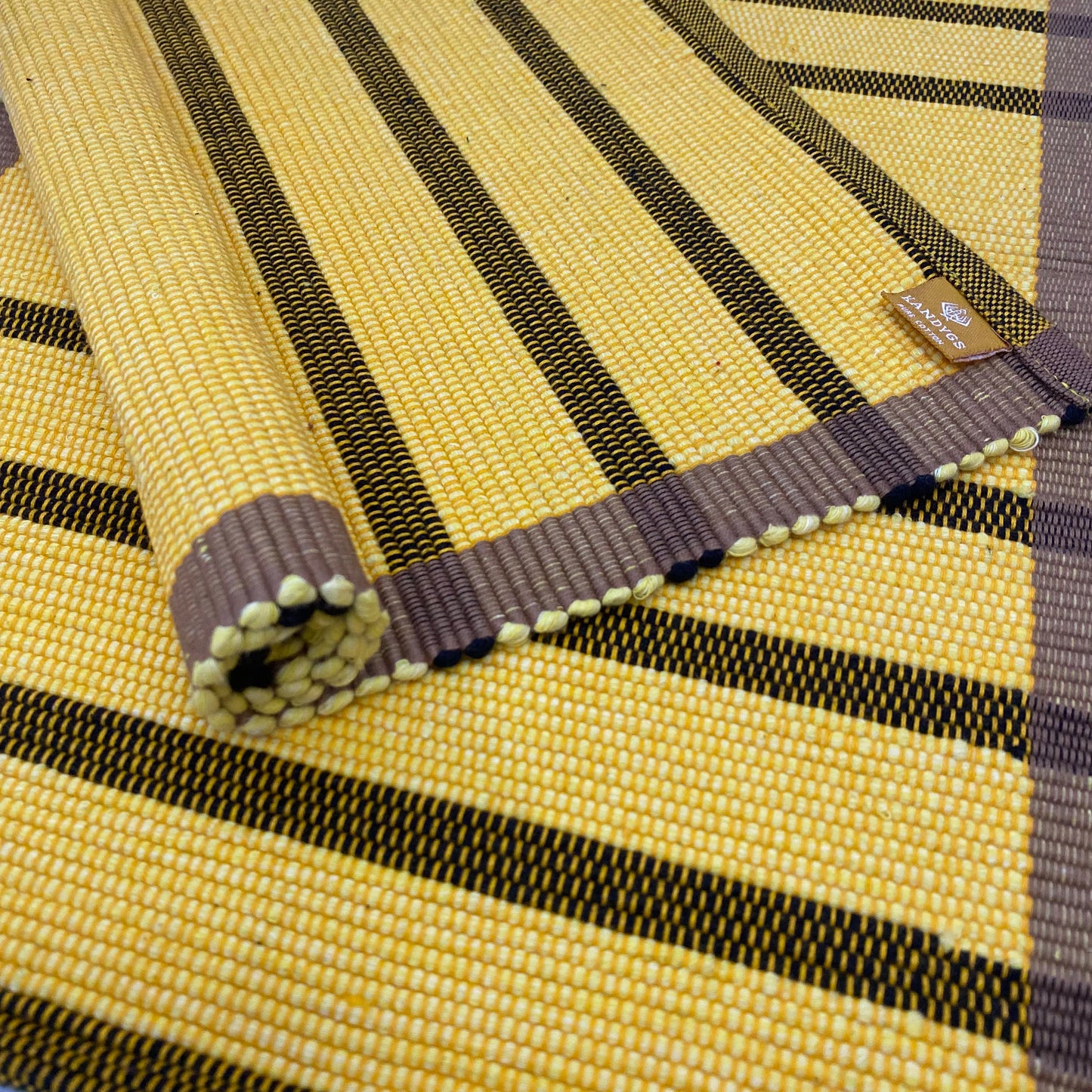 Table Mat - Yellow & Brown