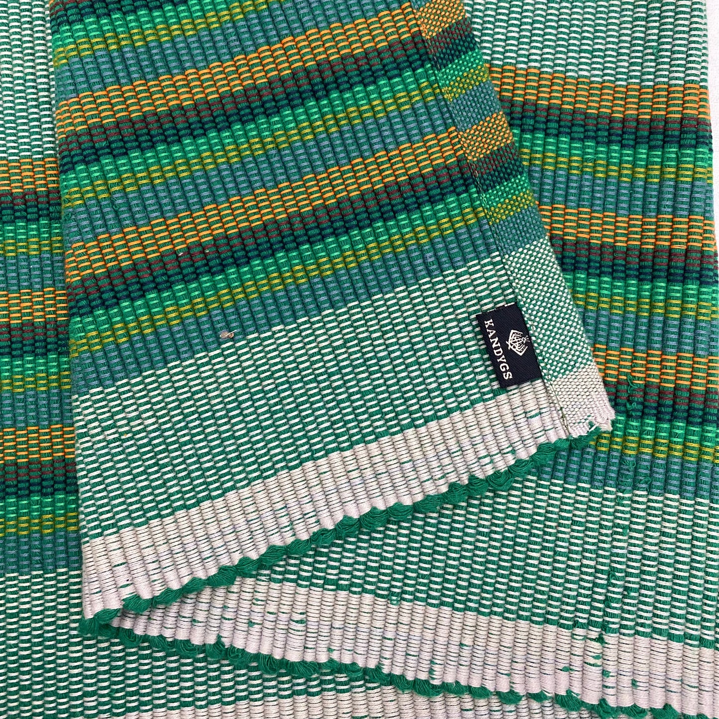 Floor rug - Green stripes
