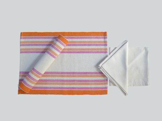 Table Mats + Serviettes (Set of 4)
