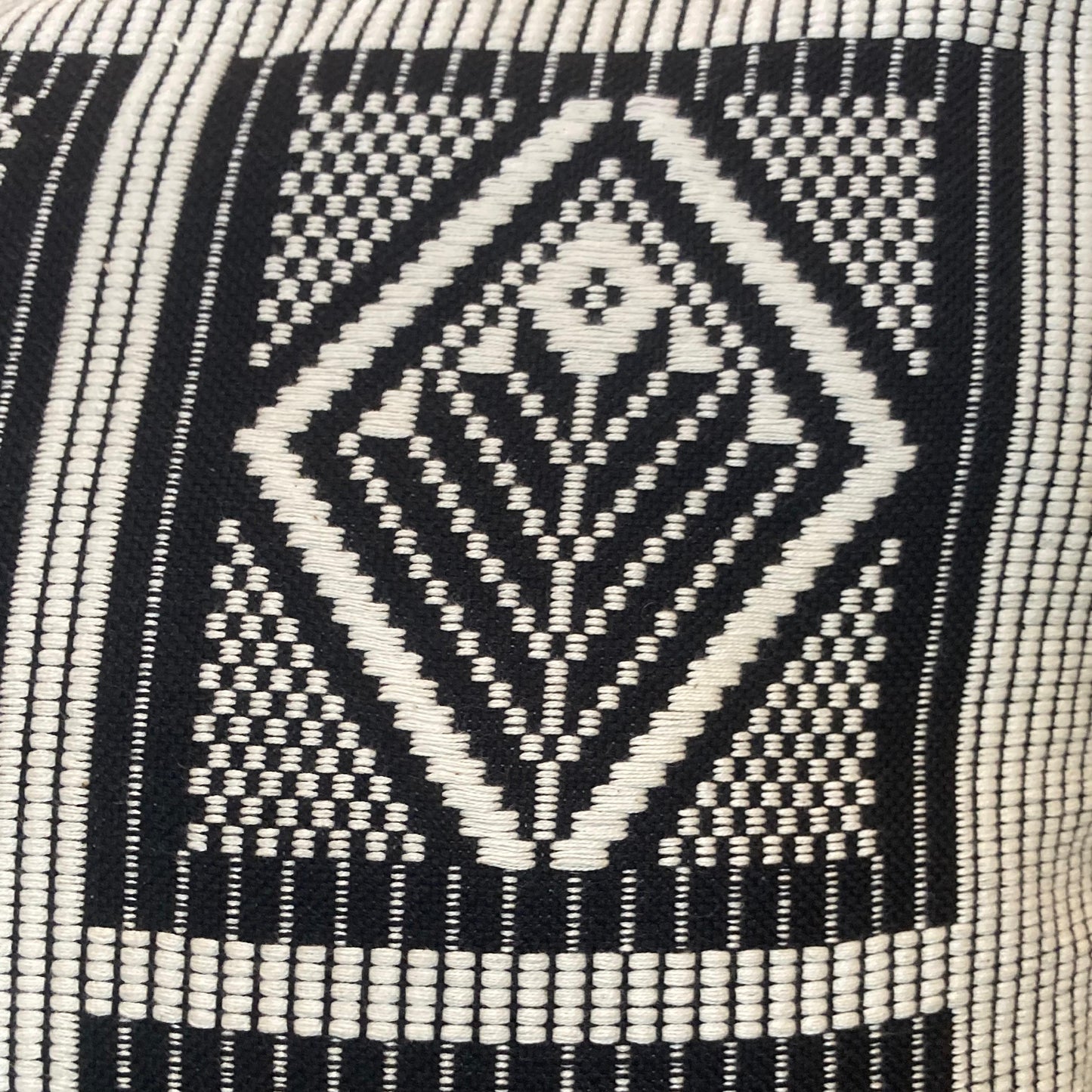 Dumbara Cushion Cover - Black & White (16 x 16)