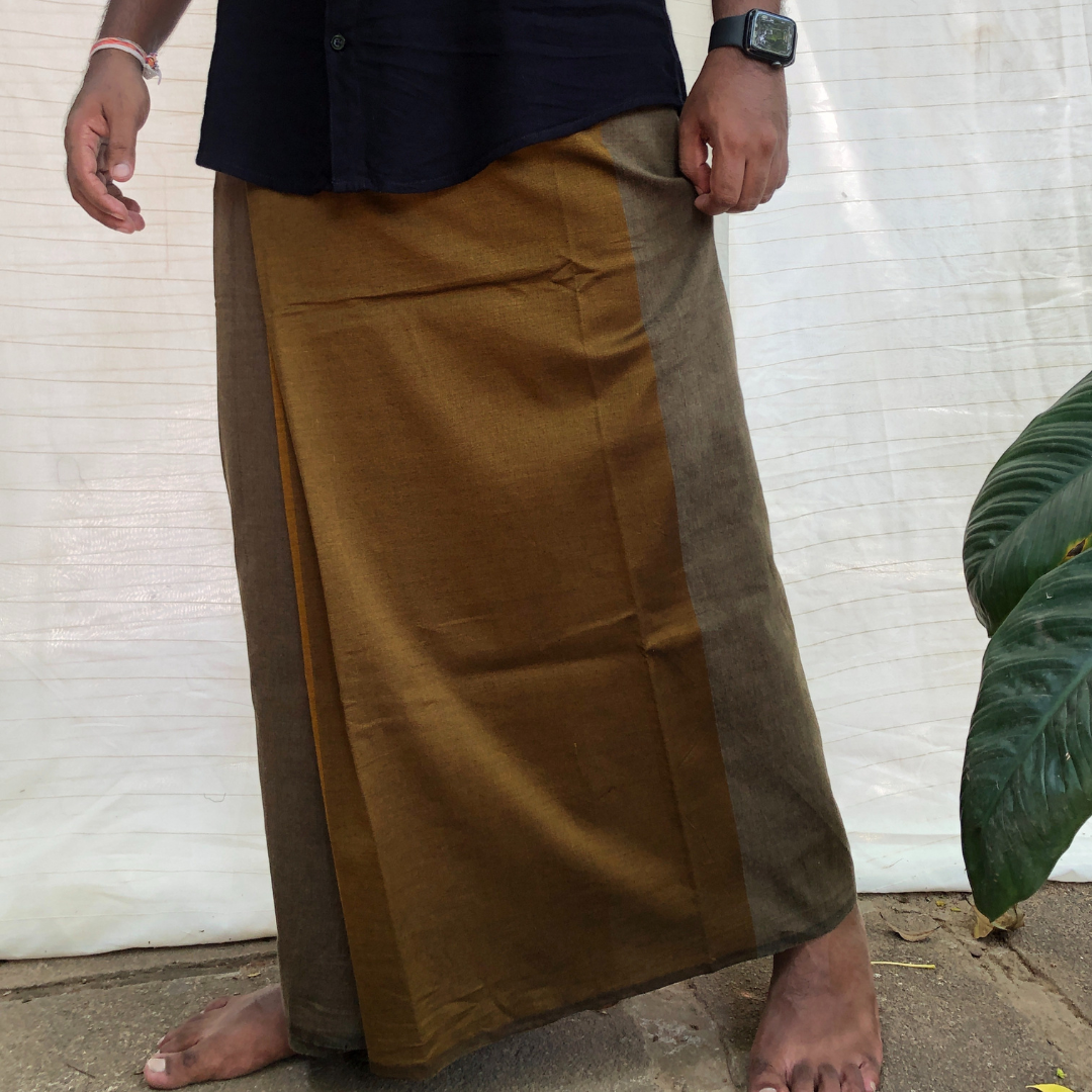 Sarong - Brown & Mustard