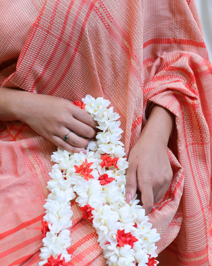 Handloom Bridal Saree- HIBISCUS