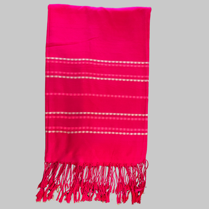 Bamboo & Cotton Throw Hot Pink ii