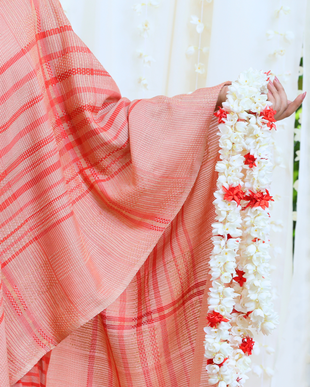 Handloom Bridal Saree- HIBISCUS