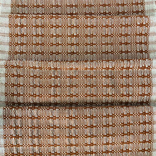 Designer Table runner - Rust & White