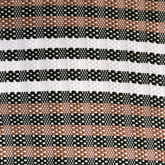Rug - Stripes (Black & Rust)
