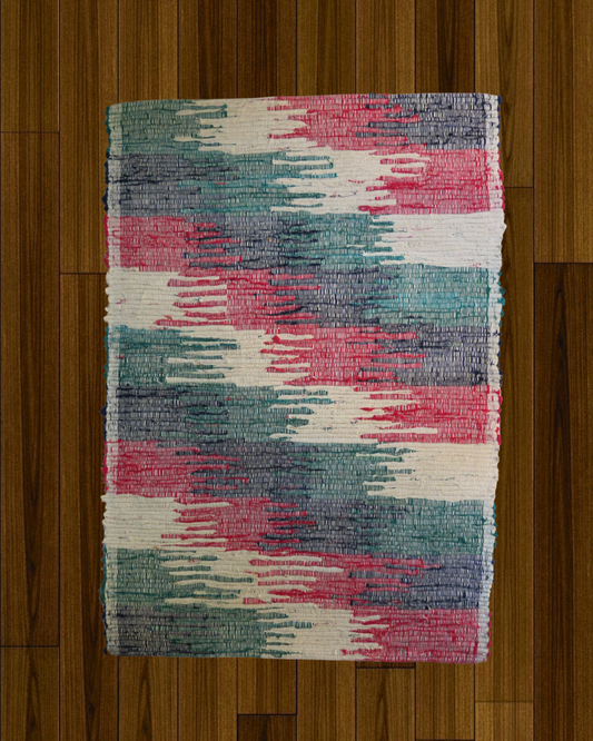 Floor rug - Dusty rose ,sage green, gray
