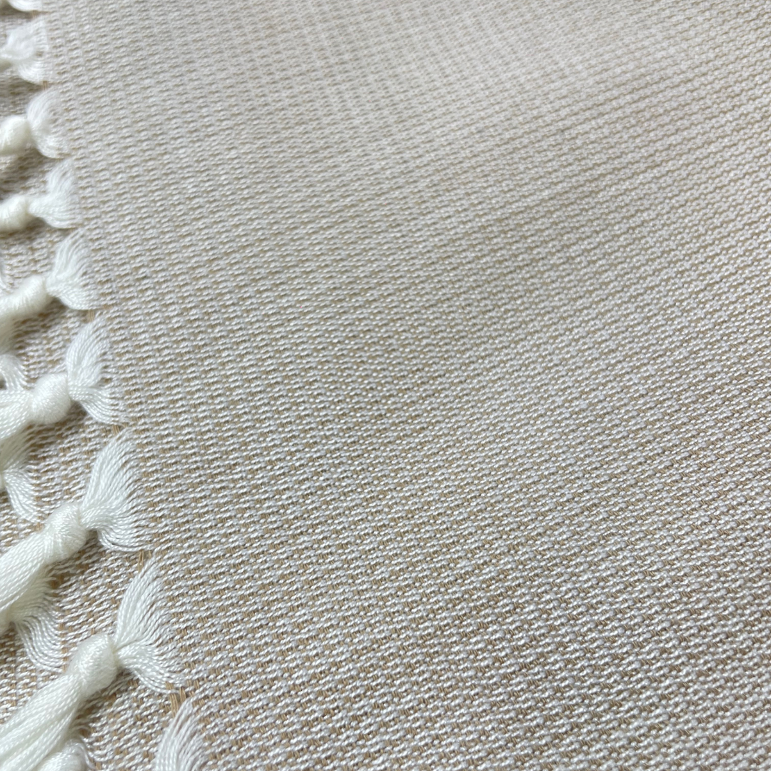 Bamboo & Cotton Throw - Beige