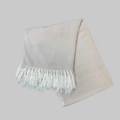 Bamboo & Cotton Throw - Beige
