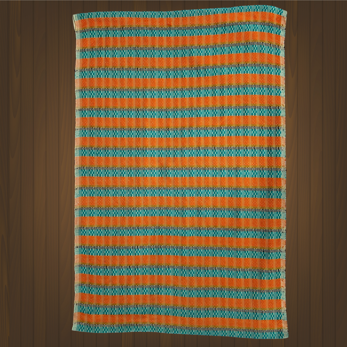 Rug - Stripes (Orange & Blue)