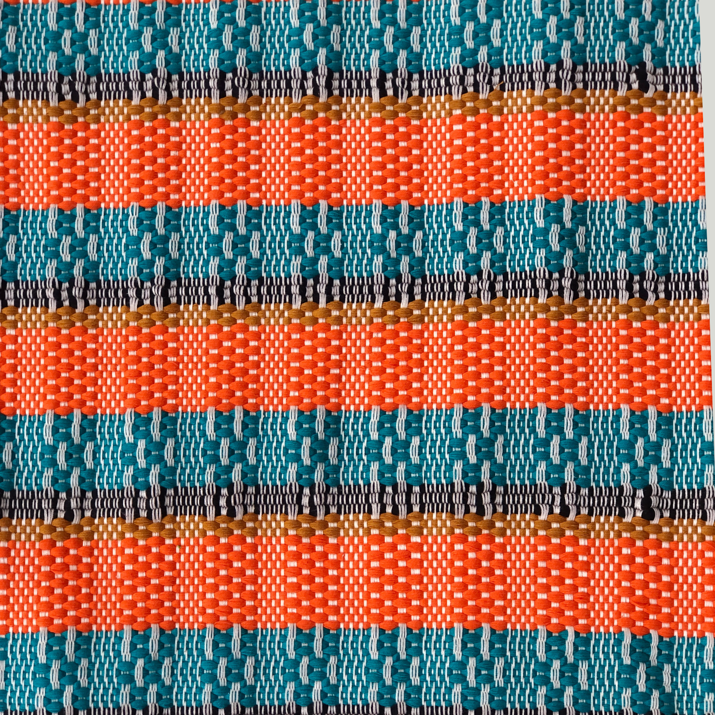 Rug - Stripes (Orange & Blue)