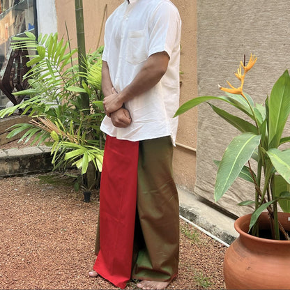 Sarong - Red & Green