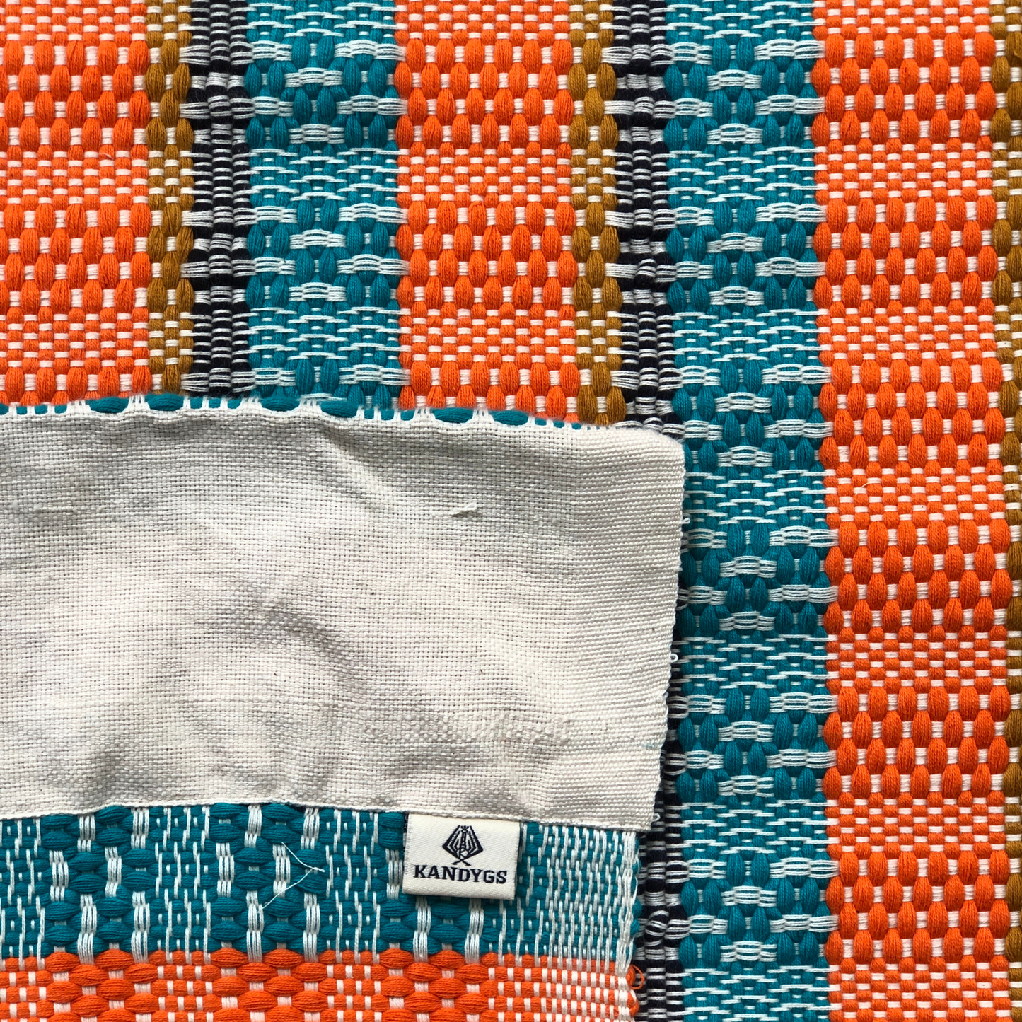 Rug - Stripes (Orange & Blue)