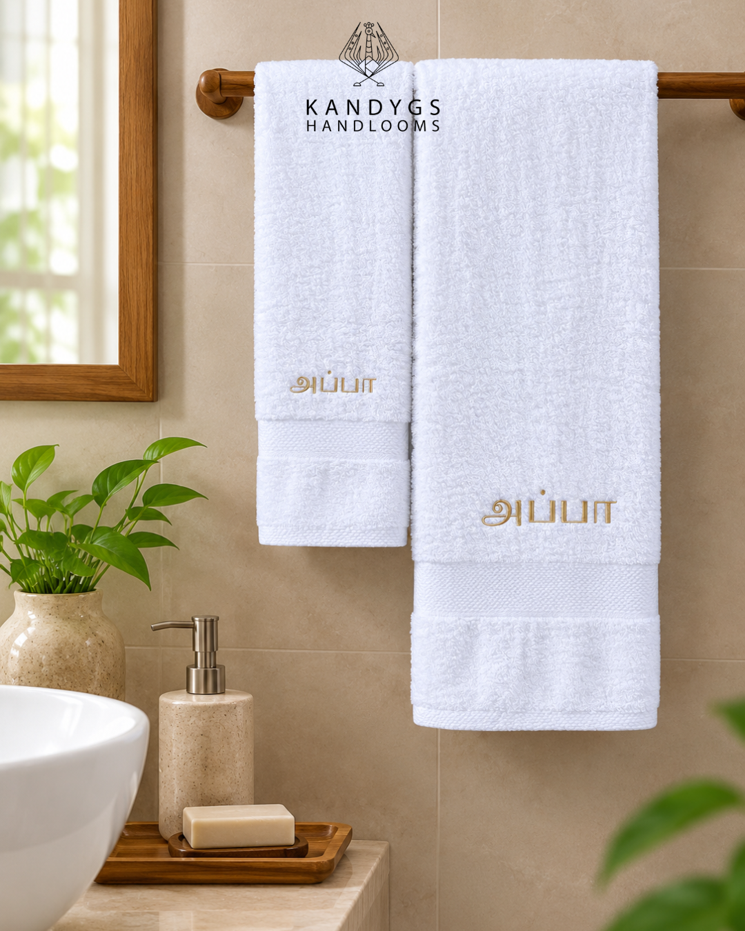 Embroidered Towel Gift Pack - තාත්තා | அப்பா – Father