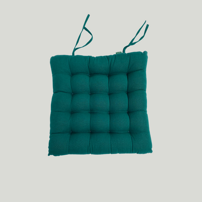 Quilted Cushion - Forest Green