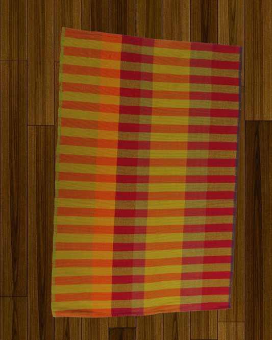 Rug - Mustard , Marron & Marigold Strips