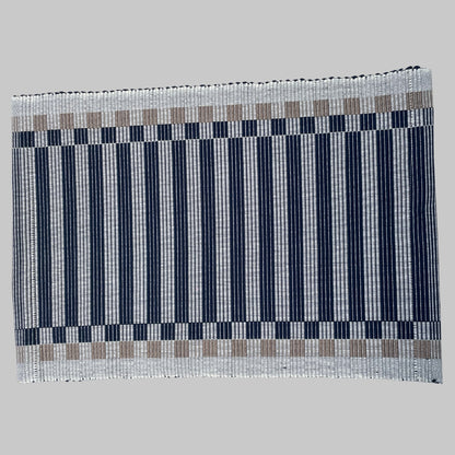 Table Mat -  Blue & White check