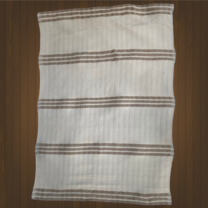 Rug - Stripes (Brown & White)