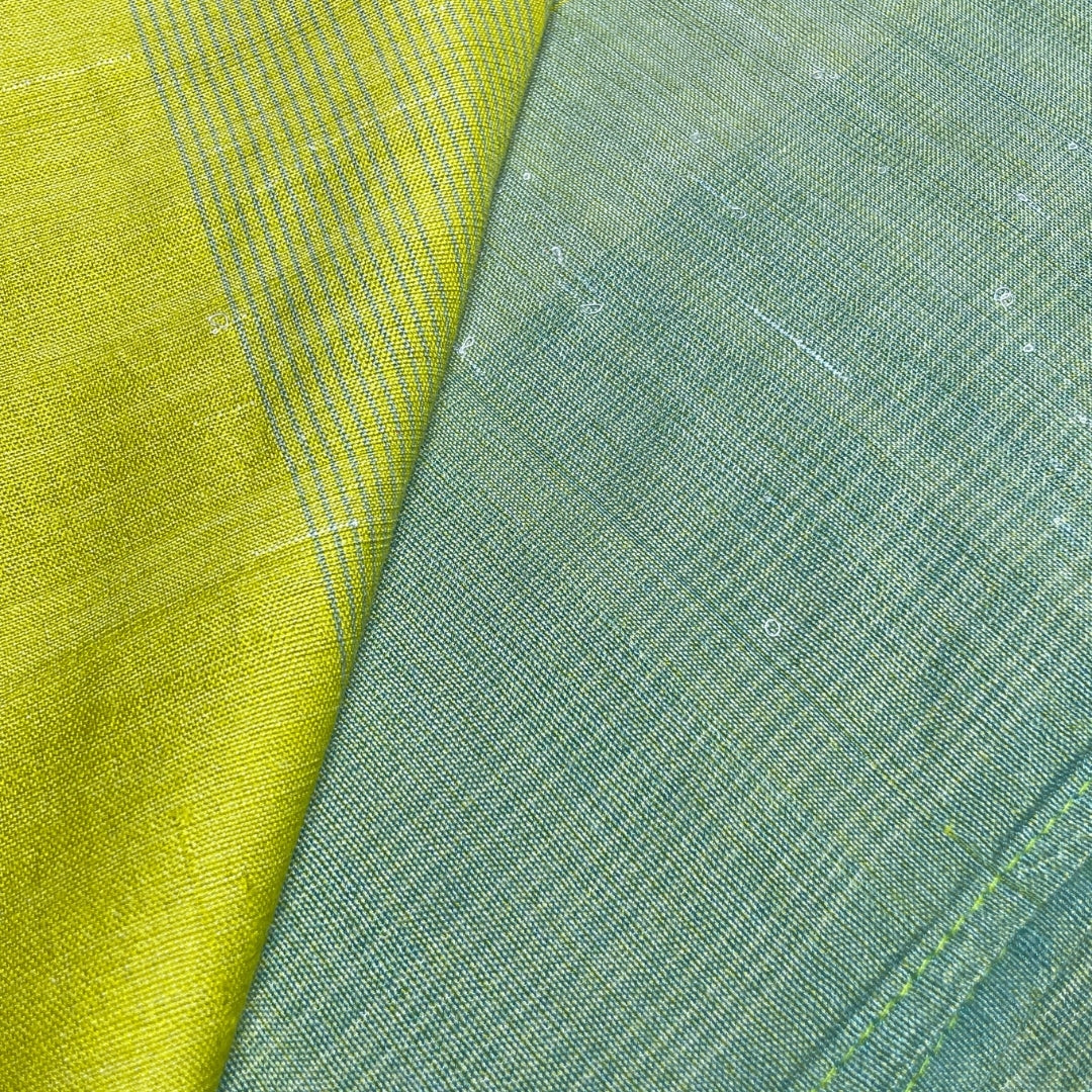 Throw- Lemon Yellow With Green Shades