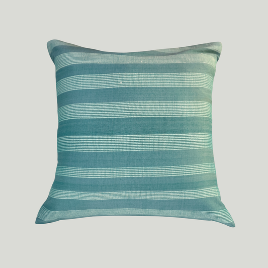 Mercerized Cushion Covers - Sky blue & Baby blue (16" x 16")